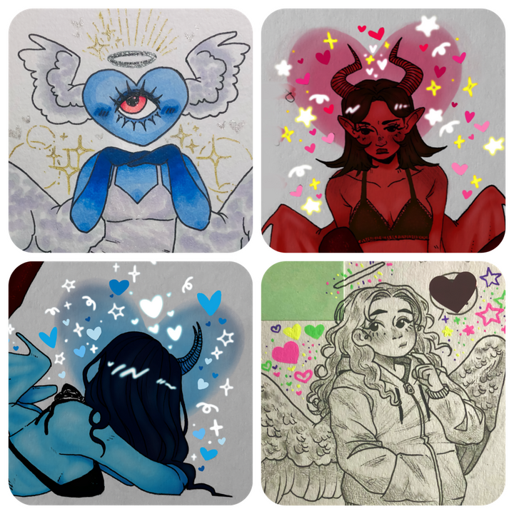 Four Faces + Small Decorations Example Four Faces + Small Decorations Example